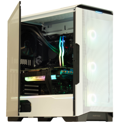 Cobratype Habu Gaming Desktop PC - Ryzen 5800X, RTX 3080 Ti, 64 GB DDR4, 2 TB NVMe, AIO Liquid Cooler, Windows 10 Pro
